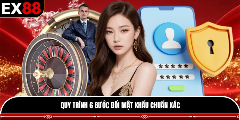 Quy trình 6 bước đổi mật khẩu chuẩn xác